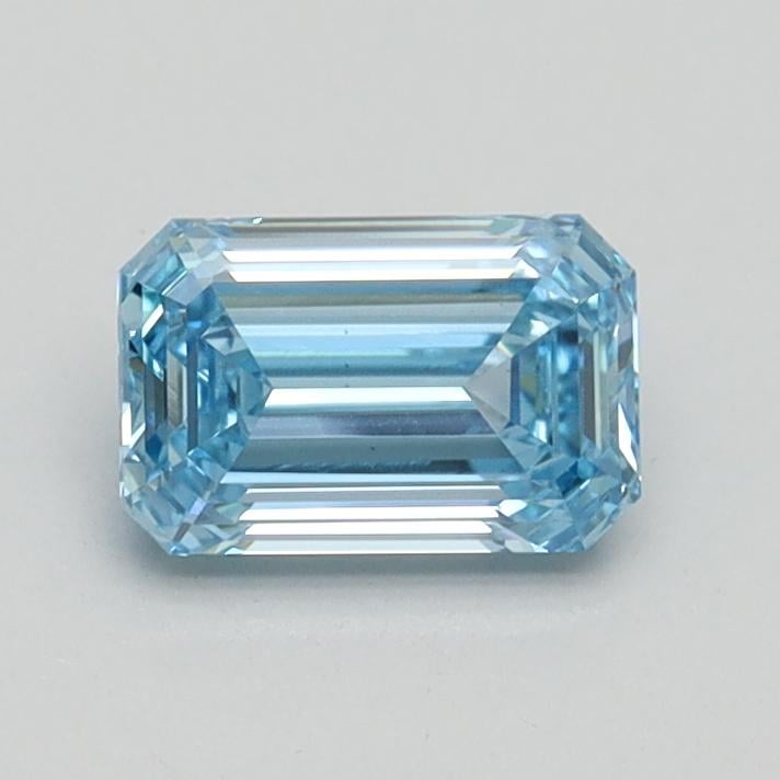 0.70 Ct. Fancy Intense Blue Emerald Lab Grown Diamond
