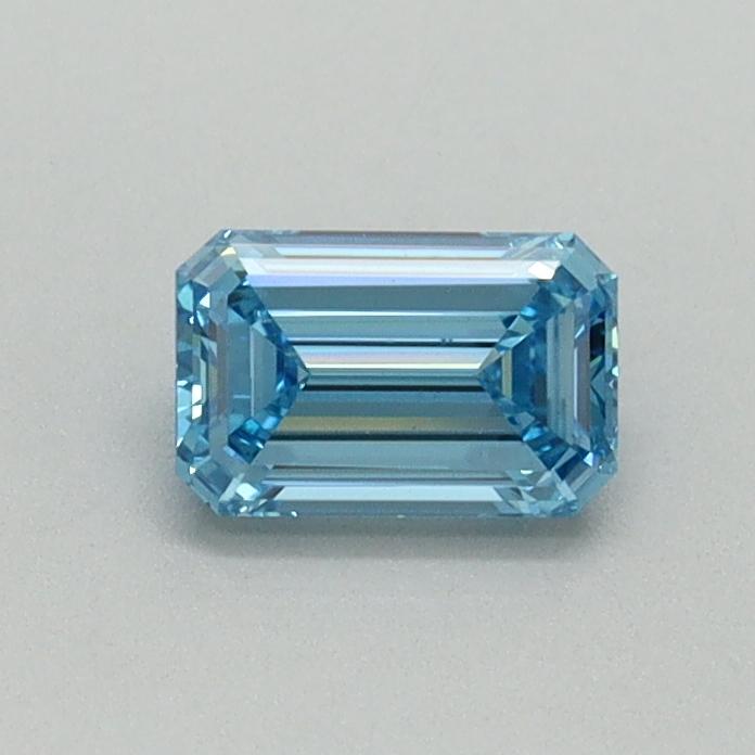 0.44 Ct. Fancy Vivid Blue Emerald Lab Grown Diamond