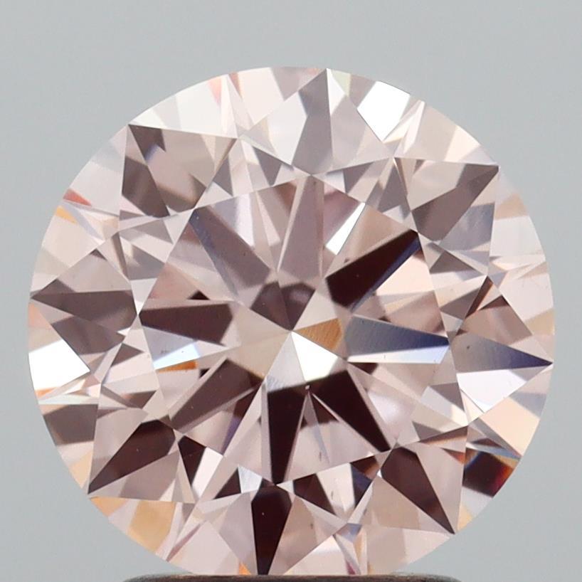 2.23 Ct. Fancy Brownish Pink Round Lab Grown Diamond