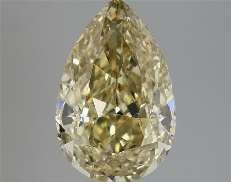 5.06 Ct. Fancy Intense Yellow Pear Lab Grown Diamond