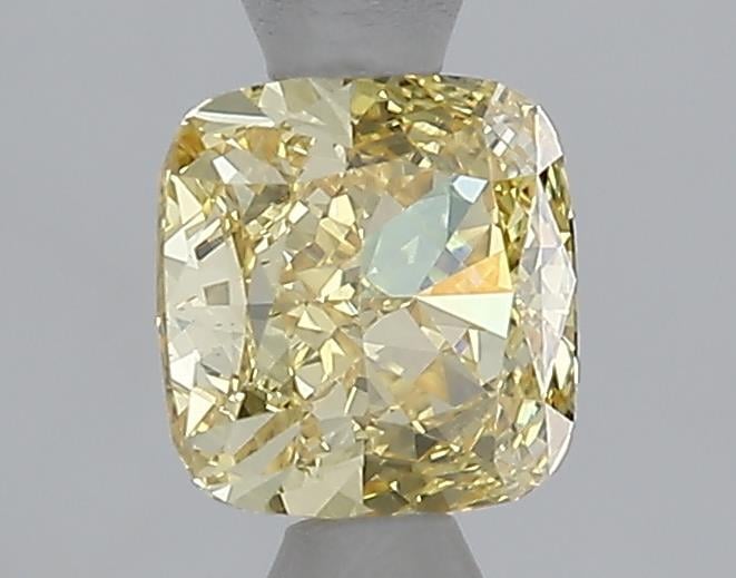 1.08 Ct. Fancy Intense Yellow Cushion Lab Grown Diamond