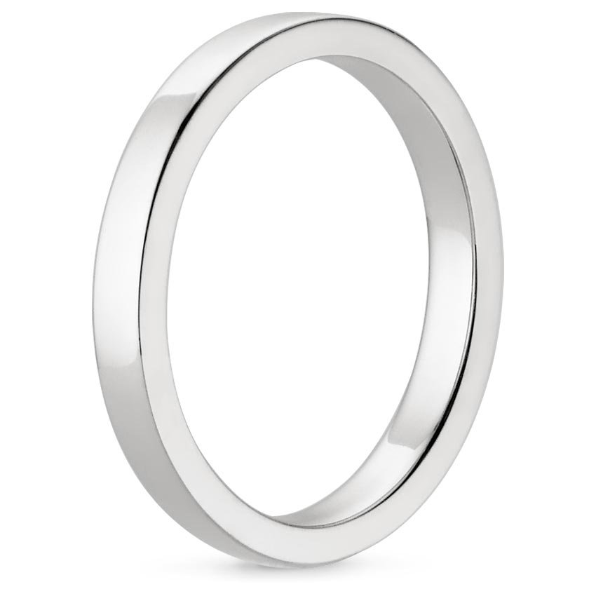 18K White Gold 2.5mm Quattro Wedding Ring, large side view