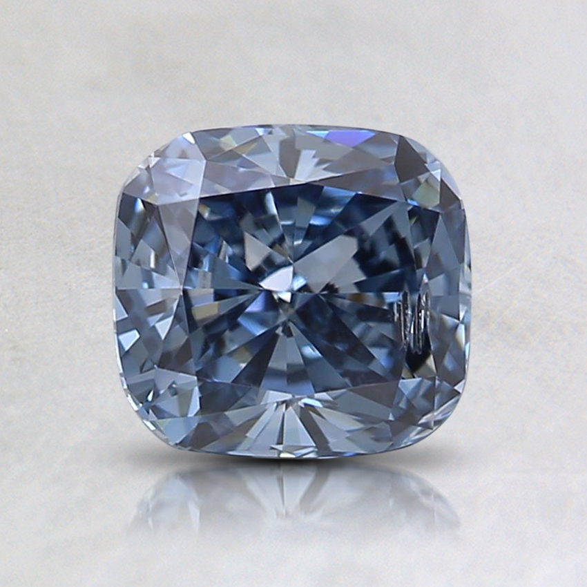 1.03 Ct. Fancy Blue Cushion Lab Created Diamond | DLC1.03CUFBSI2_1