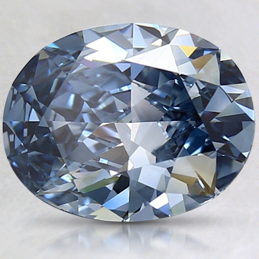 2.05 Ct. Fancy Vivid Blue Oval Lab Grown Diamond