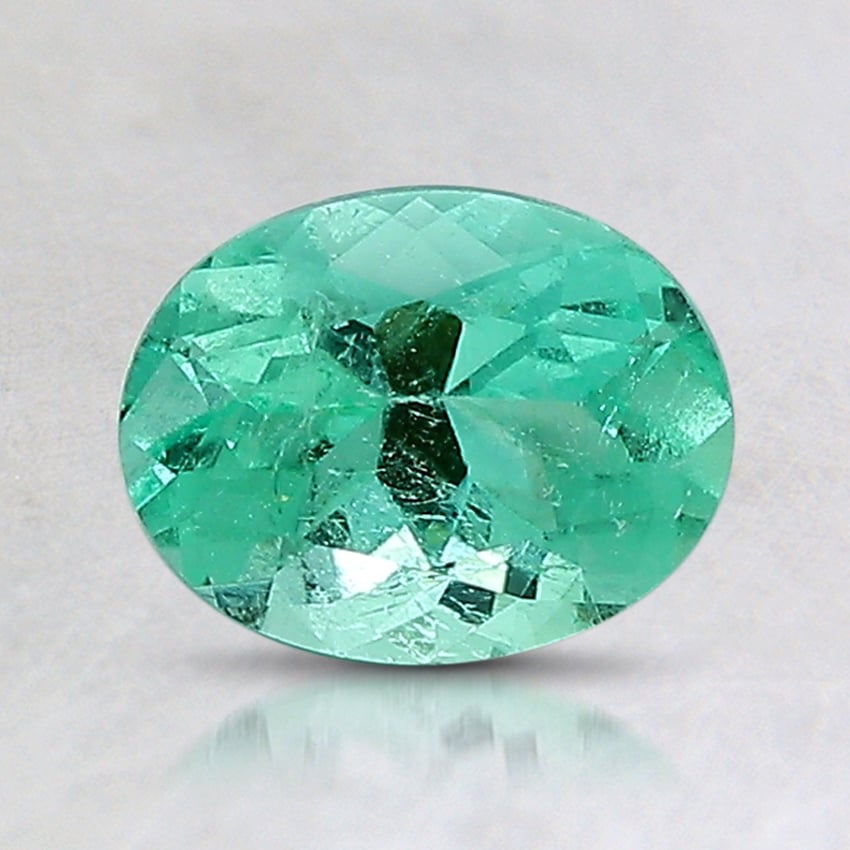 7.4x5.8mm Oval Colombian Emerald