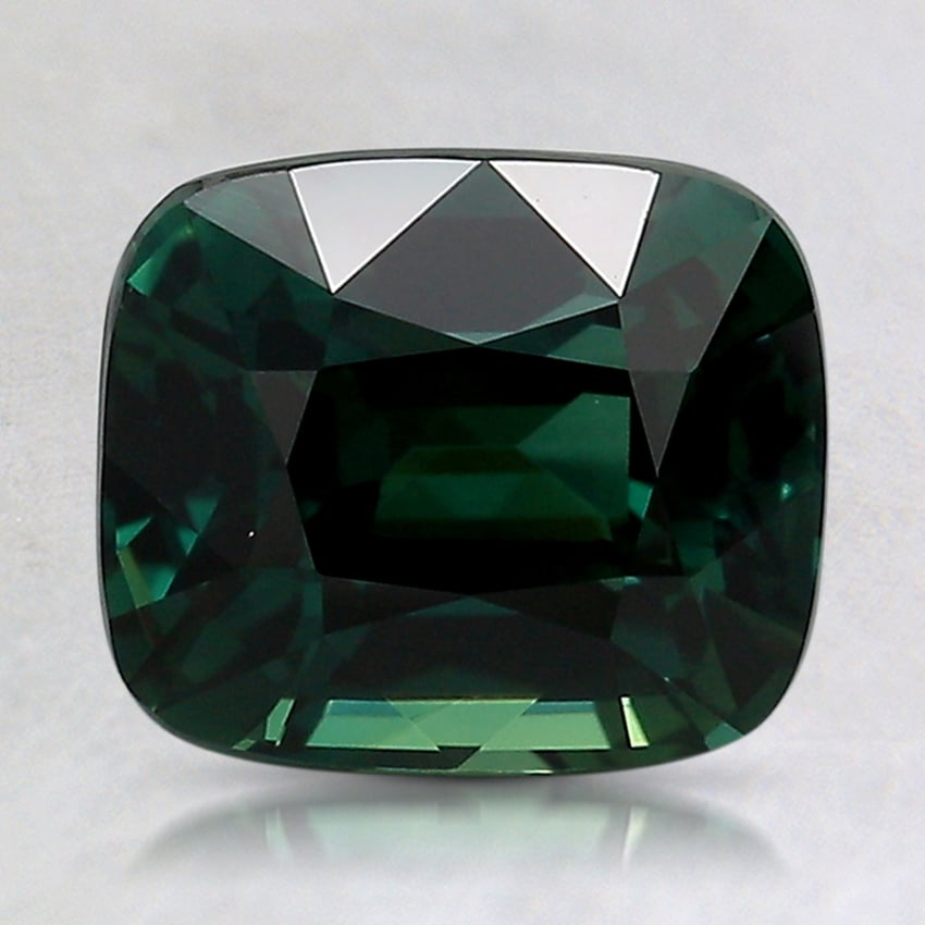 9x7.7mm Teal Cushion Sapphire