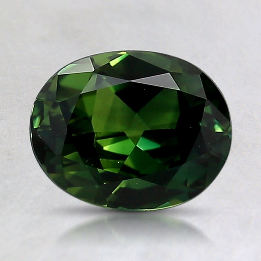 7.9x6.2mm Unheated Teal Oval Australian Sapphire