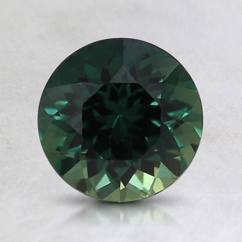 7mm Unheated Teal Round Sapphire