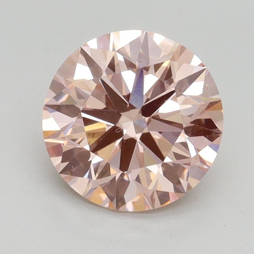 2.61 Ct. Fancy Intense Pink Round Lab Grown Diamond