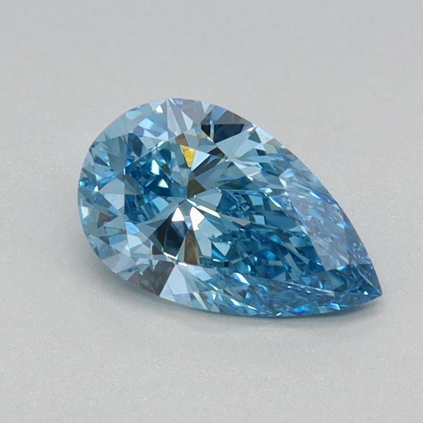 0.59 Ct. Fancy Vivid Blue Pear Lab Grown Diamond