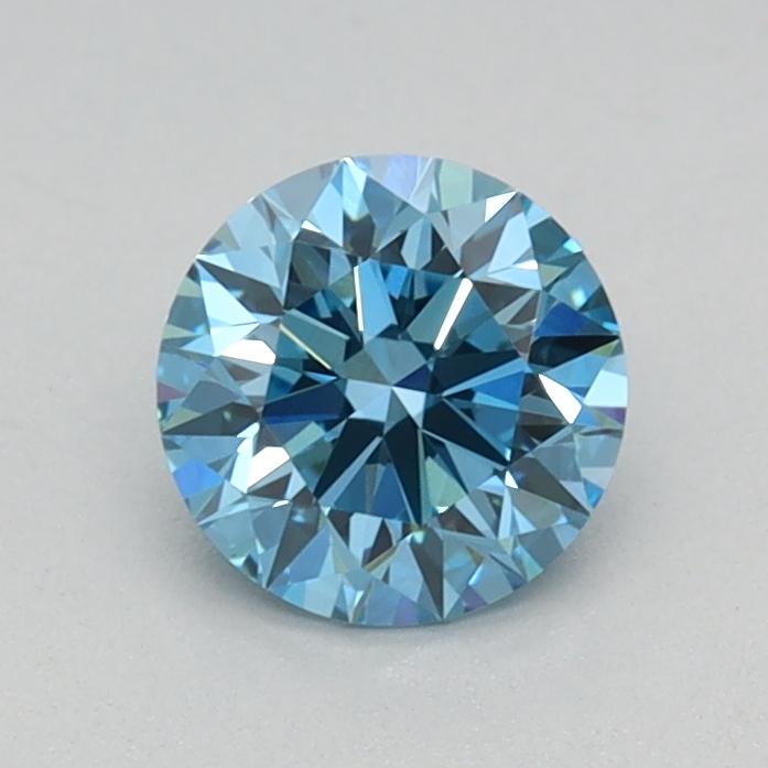 0.51 Ct. Fancy Vivid Blue Round Lab Grown Diamond