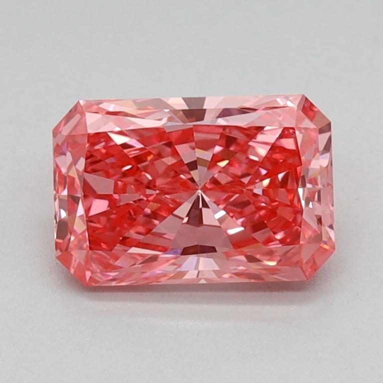 0.75 Ct. Fancy Vivid Pink Radiant Lab Grown Diamond