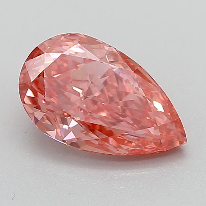 2.07 Ct. Fancy Vivid  Pink Pear Lab Grown Diamond