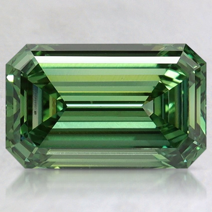 2.06 Ct. Fancy Vivid Pacific Green Emerald Lab Grown Diamond