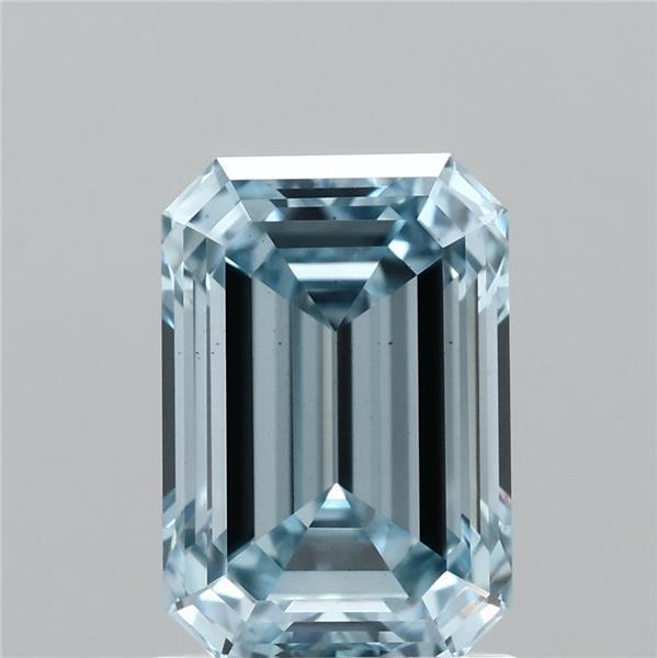 1.56 Ct. Fancy Intense Blue Emerald Lab Grown Diamond