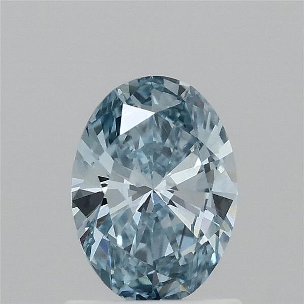 1.01 Ct. Fancy Vivid Blue Oval Lab Grown Diamond
