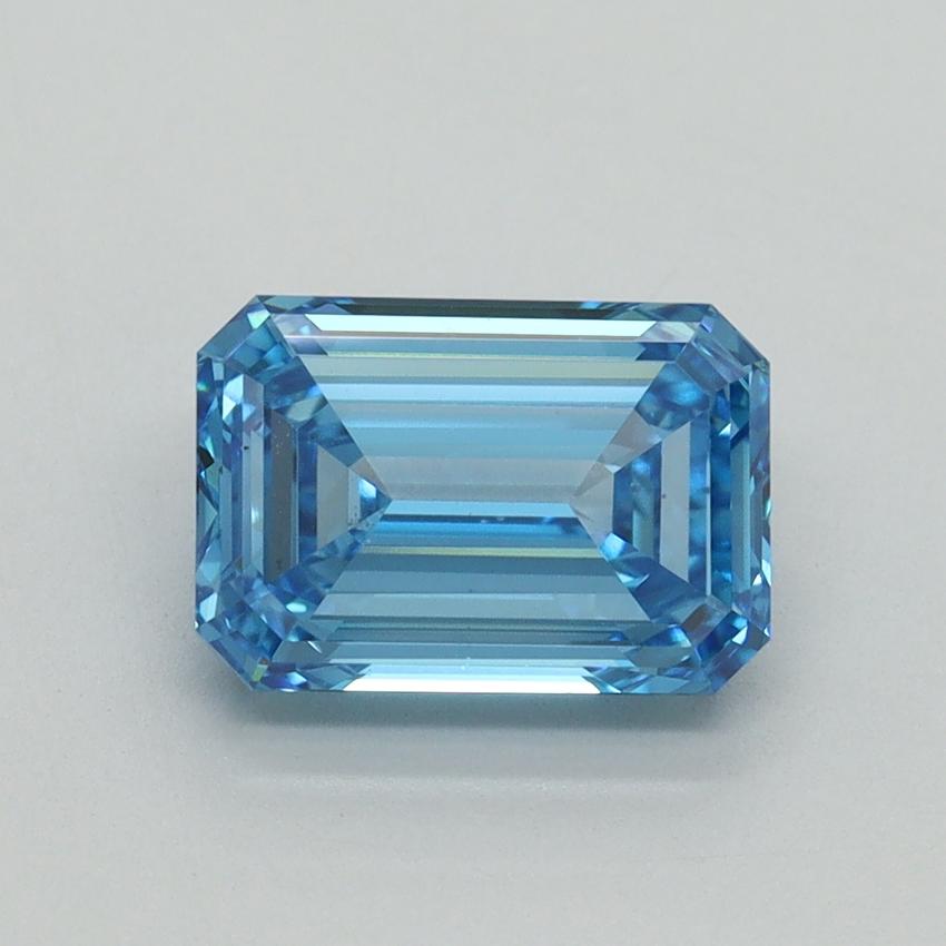 2.04 Ct. Fancy Vivid Blue Emerald Lab Grown Diamond