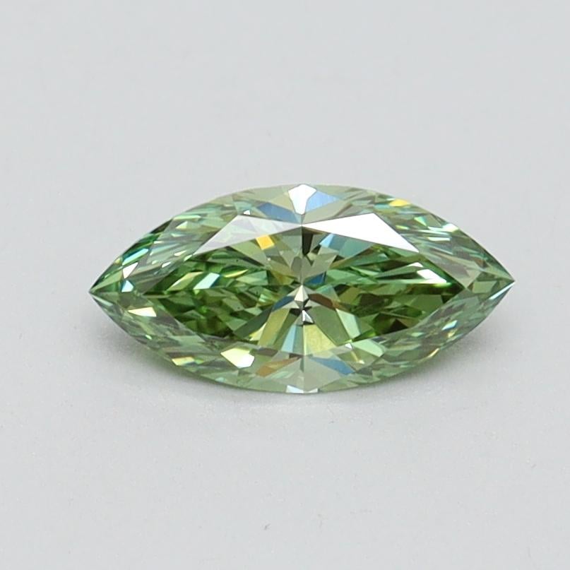 0.50 Ct. Fancy Vivid Green Marquise Lab Grown Diamond