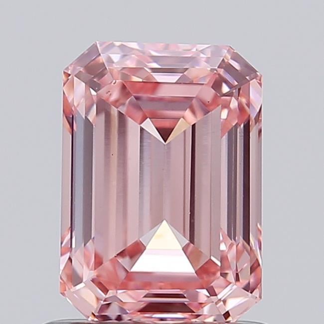 1.08 Ct. Fancy Vivid Pink Emerald Lab Grown Diamond
