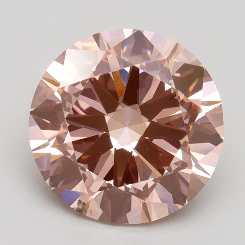 3.00 Ct. Fancy Intense Pink Round Lab Grown Diamond