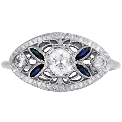 Art Nouveau Diamond Vintage Ring