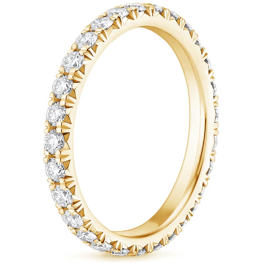18K Yellow Gold Sienna Eternity Diamond Ring (7/8 ct. tw.), large side view