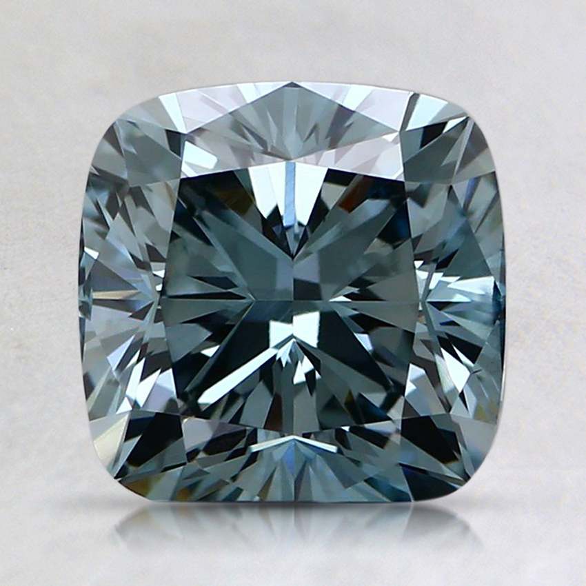2.02 Ct. Fancy Green Blue Cushion Lab Grown Diamond