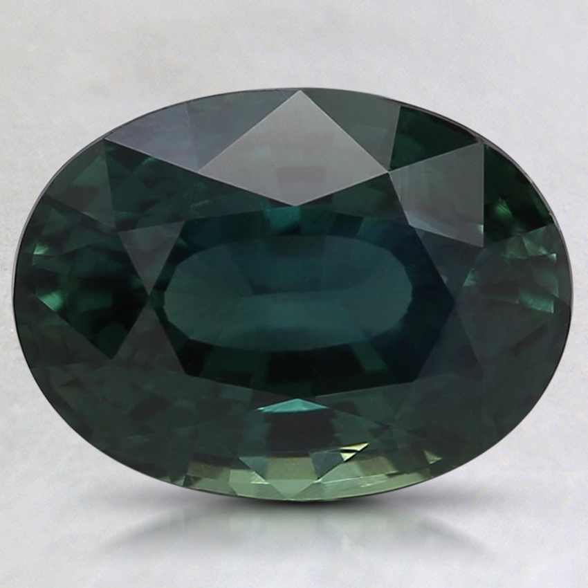 9.6x7.1mm Teal Oval Sapphire