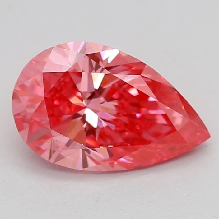 0.92 Ct. Fancy Vivid Pink Pear Lab Grown Diamond