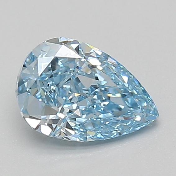 1.12 Ct. Fancy Vivid Blue Pear Lab Grown Diamond