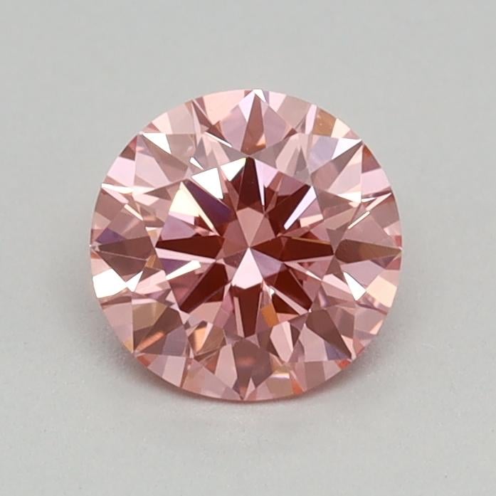 0.38 Ct. Fancy Vivid Pink Round Lab Grown Diamond