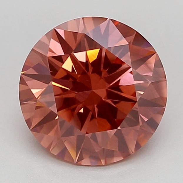 3.05 Ct. Fancy Vivid Pink Round Lab Grown Diamond