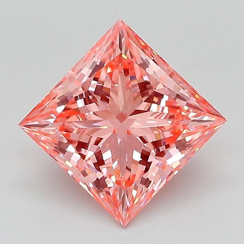 2.09 Ct. Fancy Vivid Pink Princess Lab Grown Diamond