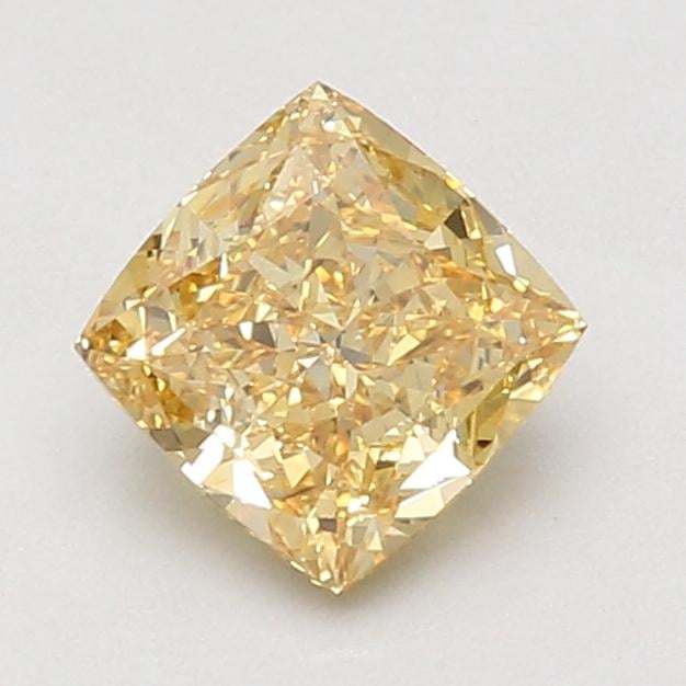 1.55 Ct. Fancy Intense Yellow Cushion Lab Grown Diamond