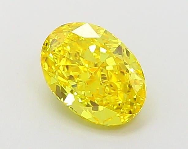 1.03 Ct. Fancy Vivid Yellow Oval Lab Grown Diamond