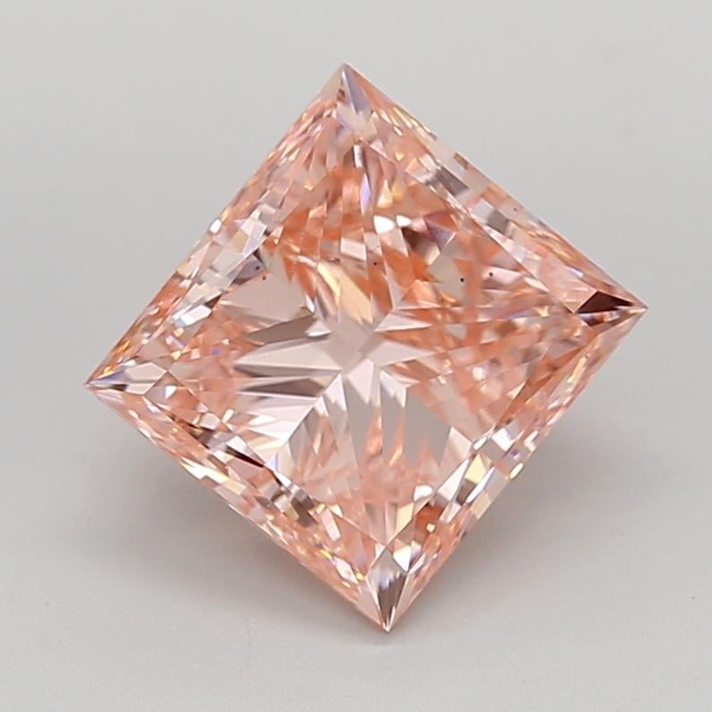 3.99 Ct. Fancy Vivid Pink Princess Lab Grown Diamond