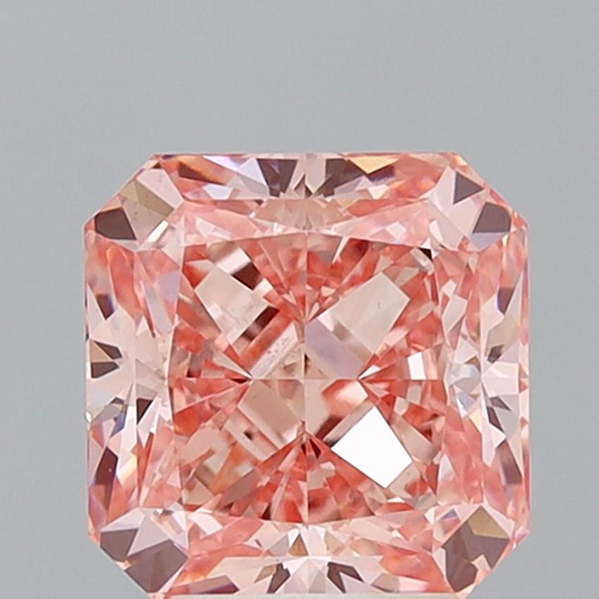 3.95 Ct. Fancy Vivid Pink Radiant Lab Grown Diamond