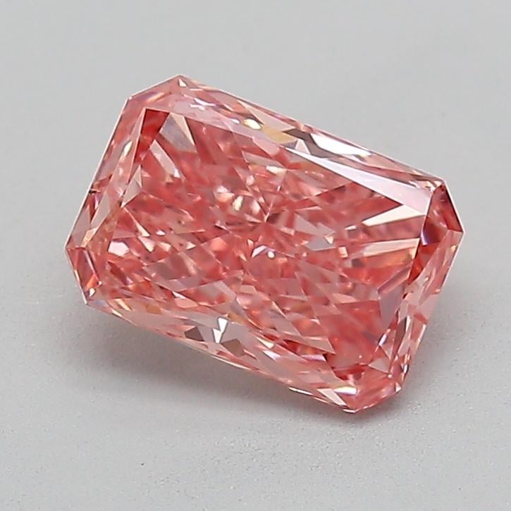 1.19 Ct. Fancy Vivid  Pink Radiant Lab Grown Diamond