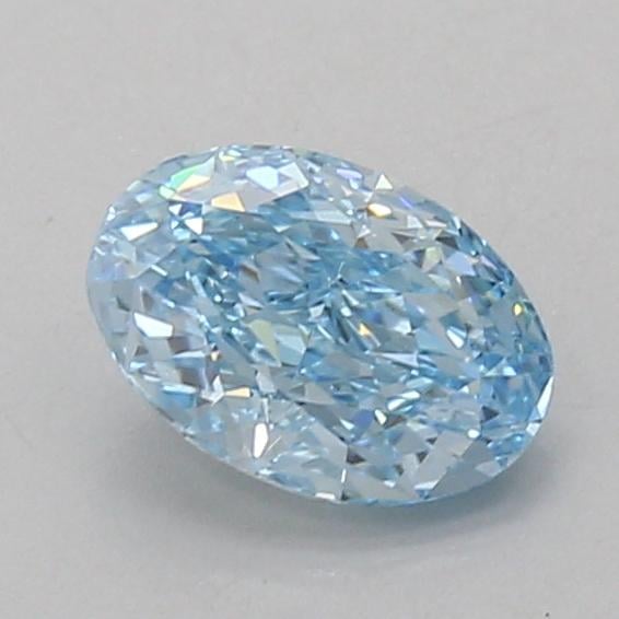 1.01 Ct. Fancy Vivid Blue Oval Lab Grown Diamond