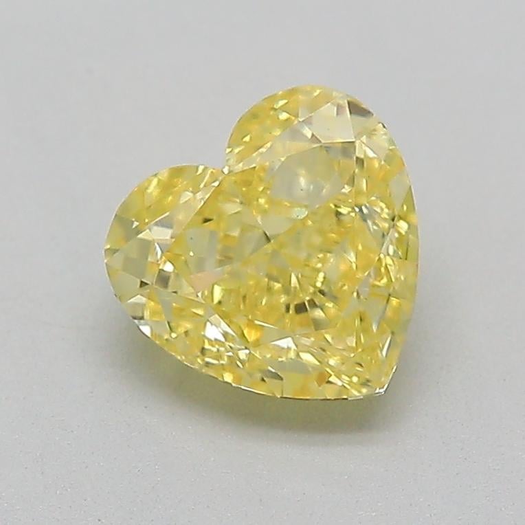 1.02 Ct. Fancy Intense  Yellow Heart Lab Grown Diamond