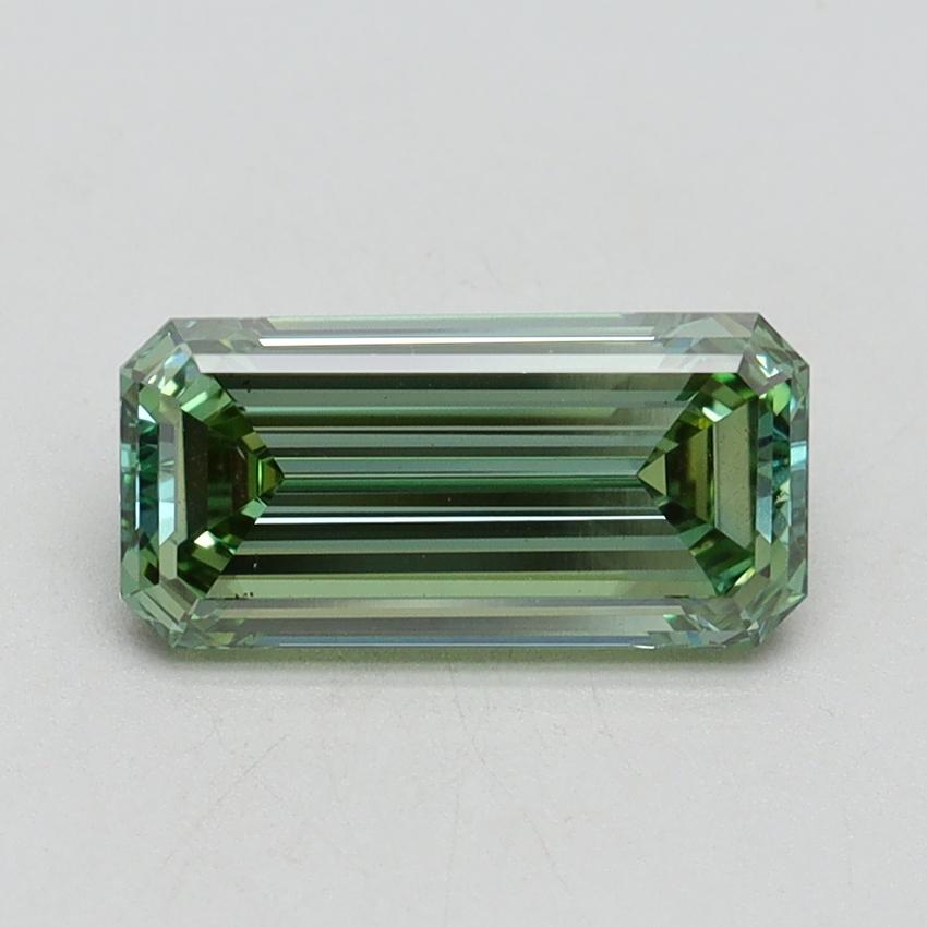1.50 Ct. Fancy Vivid Pacific Green Emerald Lab Grown Diamond
