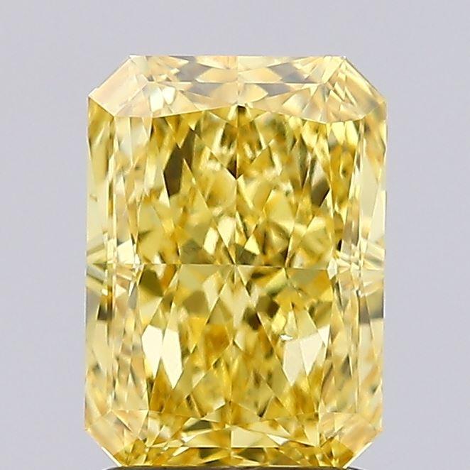 1.85 Ct. Fancy Vivid  Yellow Radiant Lab Grown Diamond