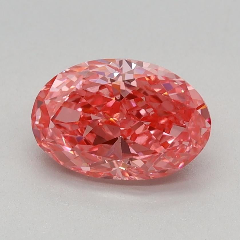 0.98 Ct. Fancy Vivid Pink Oval Lab Grown Diamond