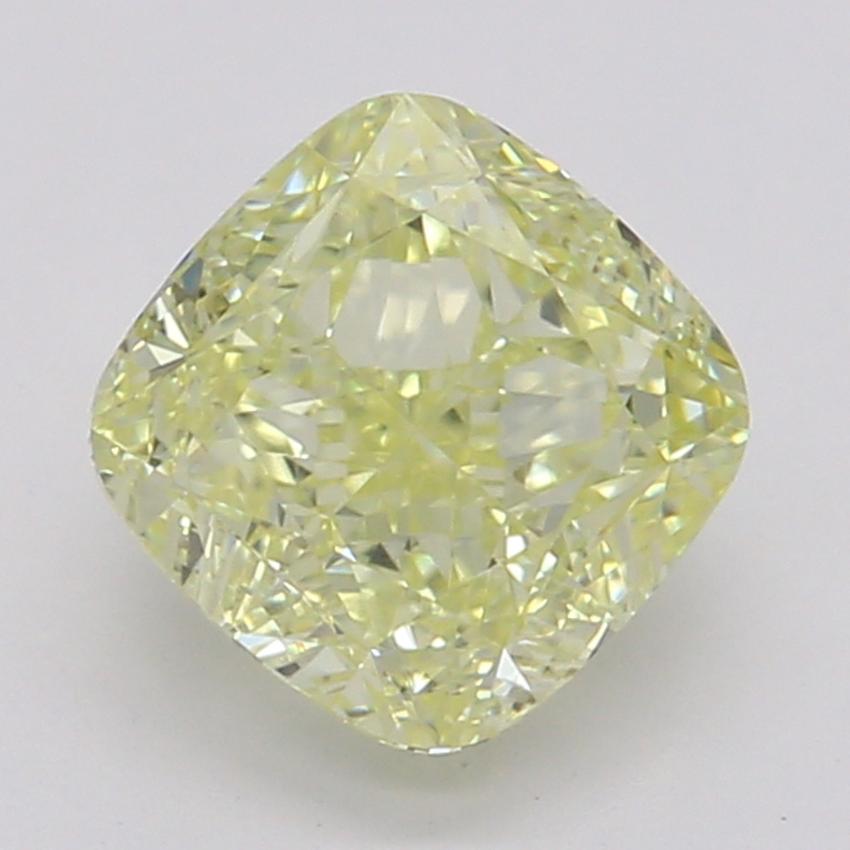 0.80 Ct. Fancy Yellow Cushion Diamond