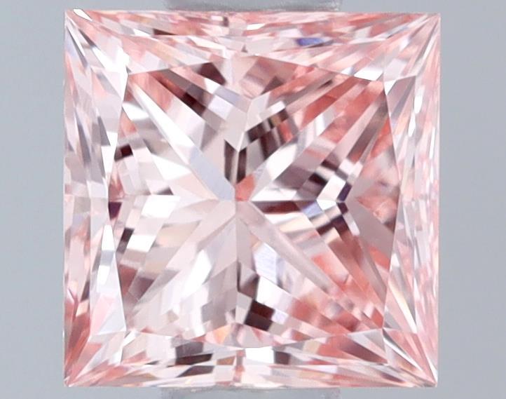 0.51 Ct. Fancy Vivid Pink Princess Lab Grown Diamond
