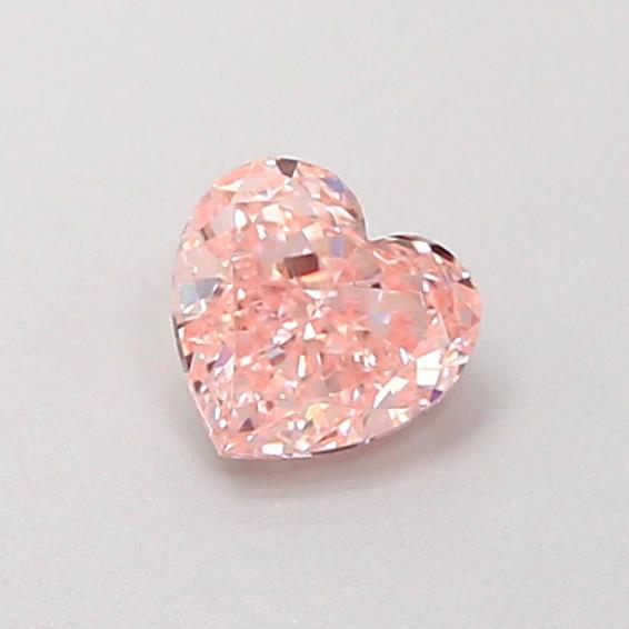 0.41 Ct. Fancy Intense Pink Heart Lab Grown Diamond