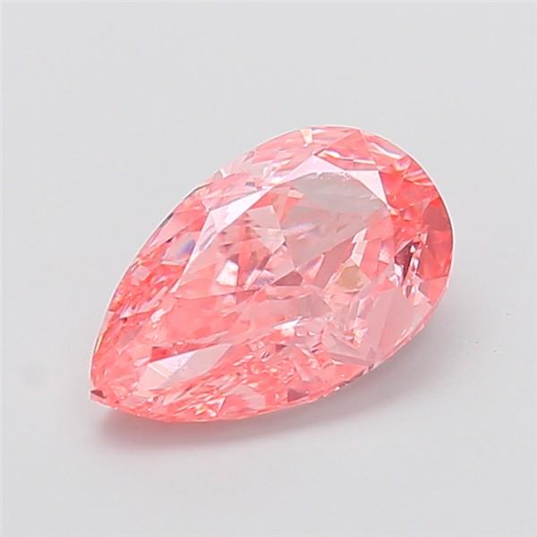2.86 Ct. Fancy Vivid Pink Pear Lab Grown Diamond