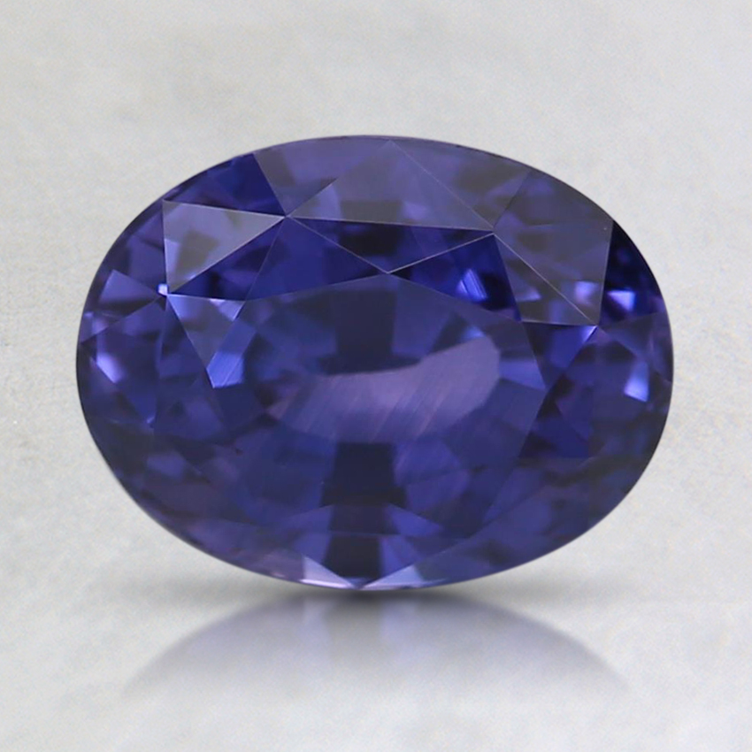 8.2x6.3mm Purple Oval Sapphire