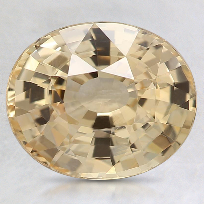 9.5x7.9mm Unheated Yellow Oval Sapphire