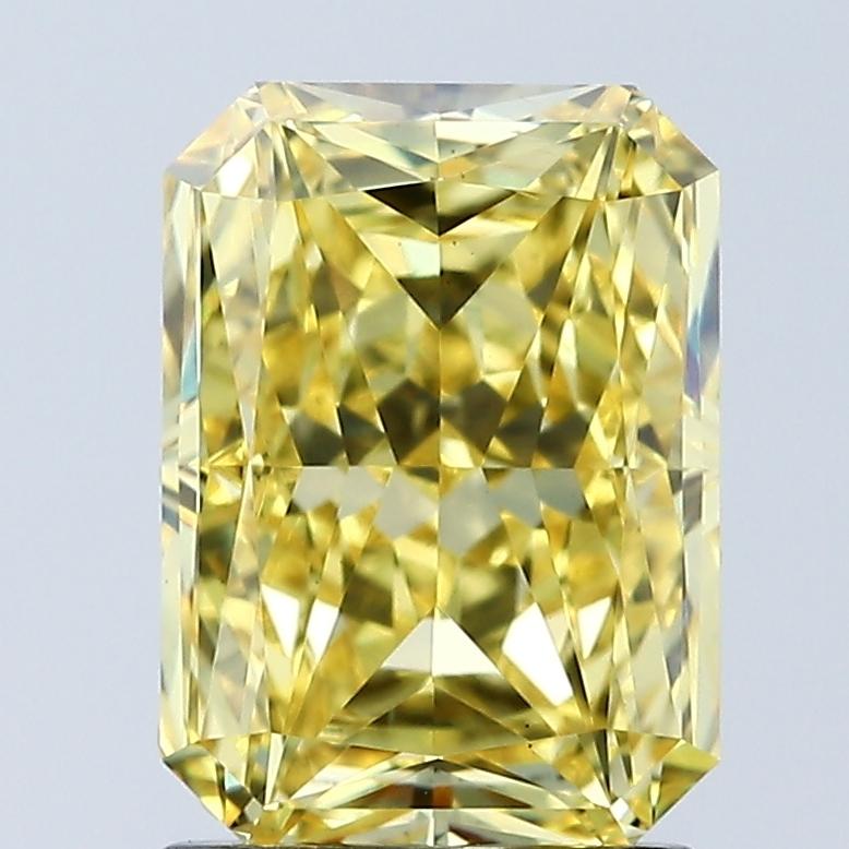 2.05 Ct. Fancy Vivid Yellow Radiant Lab Grown Diamond
